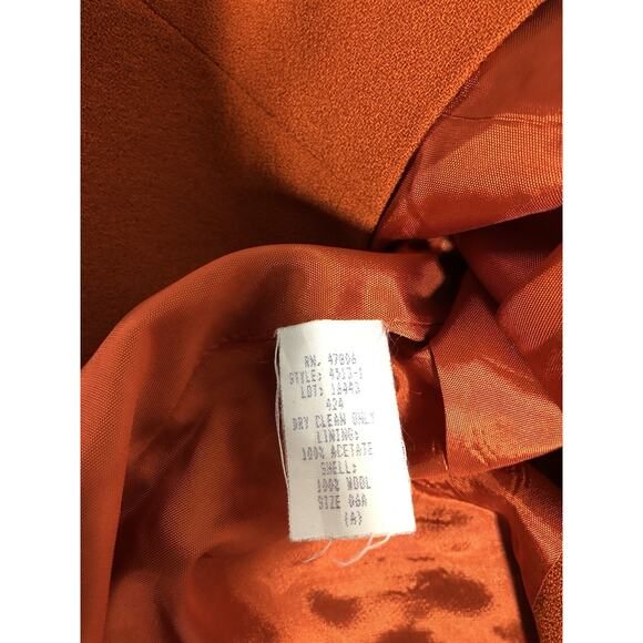 Oleg Cassini Women Jacket 6 Mob Wife 5 Hidden Buttons Front Office Siren Lined - Picture 7 of 10